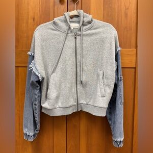Vintage Havana Heather Gray Fleece Hoodie
